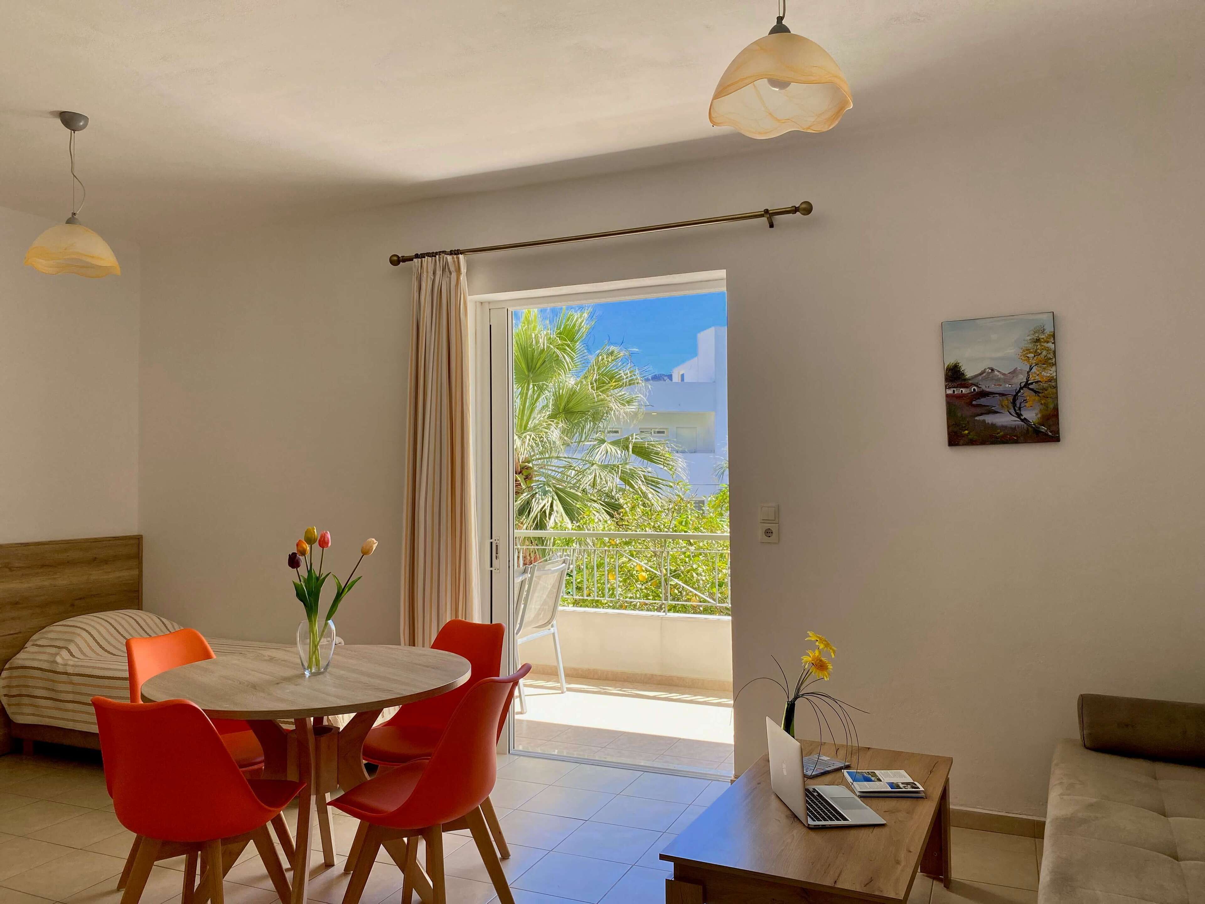 apartment for 4 people | living area | tv