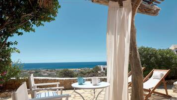 Casa de campo, vista al mar | Sábanas de algodón egipcio y ropa de cama de alta calidad