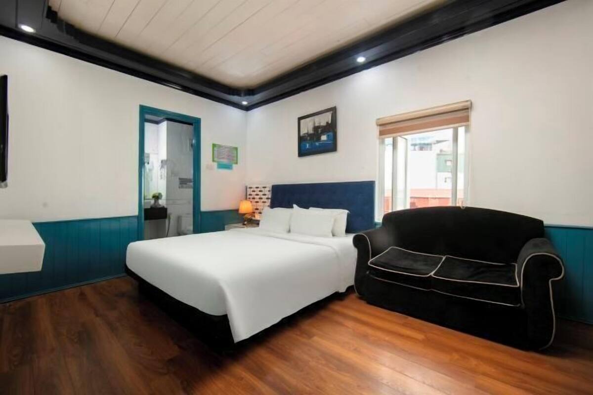 1 chambre, literie de qualité supérieure, couette en duvet d'oie