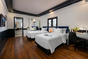 Deluxe Twin kamer (with Window) | Luxe beddengoed, donsdekens, Select Comfort-bedden