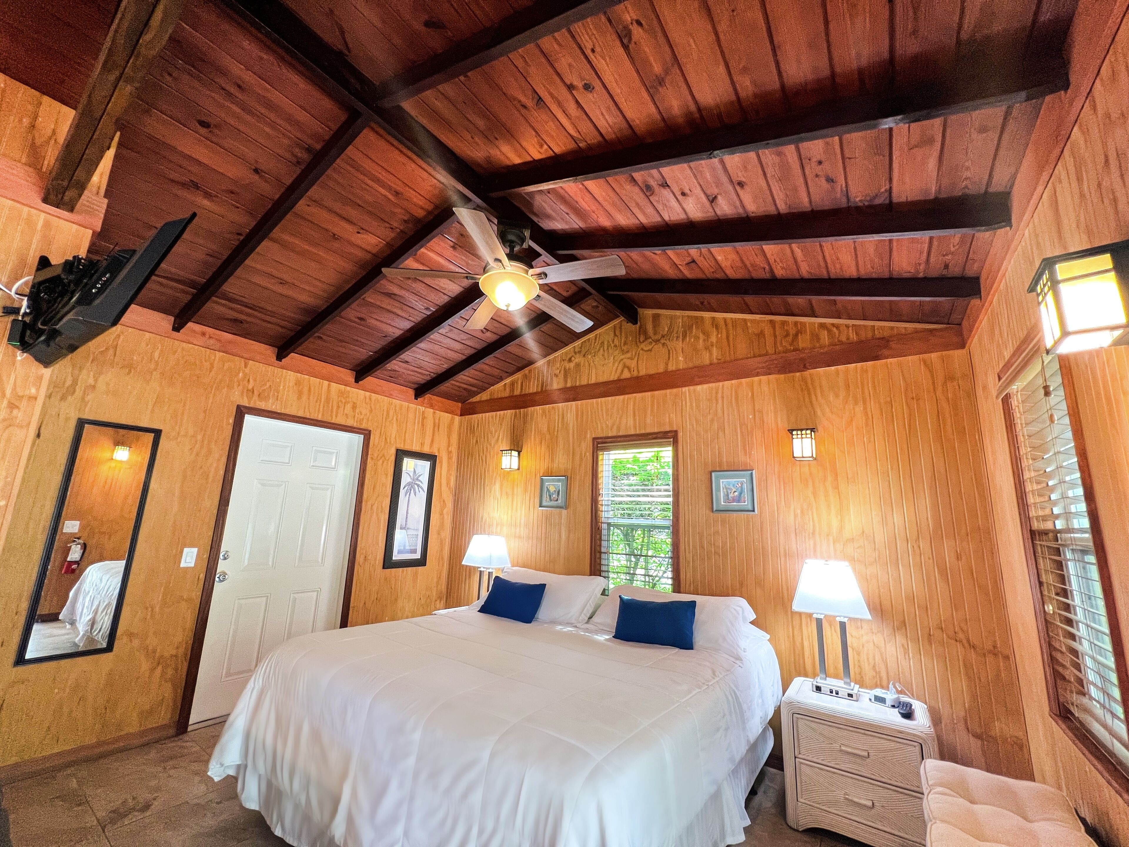 Chambre Deluxe, 1 très grand lit | Décoration personnalisée, ameublement personnalisé, rideaux occultants