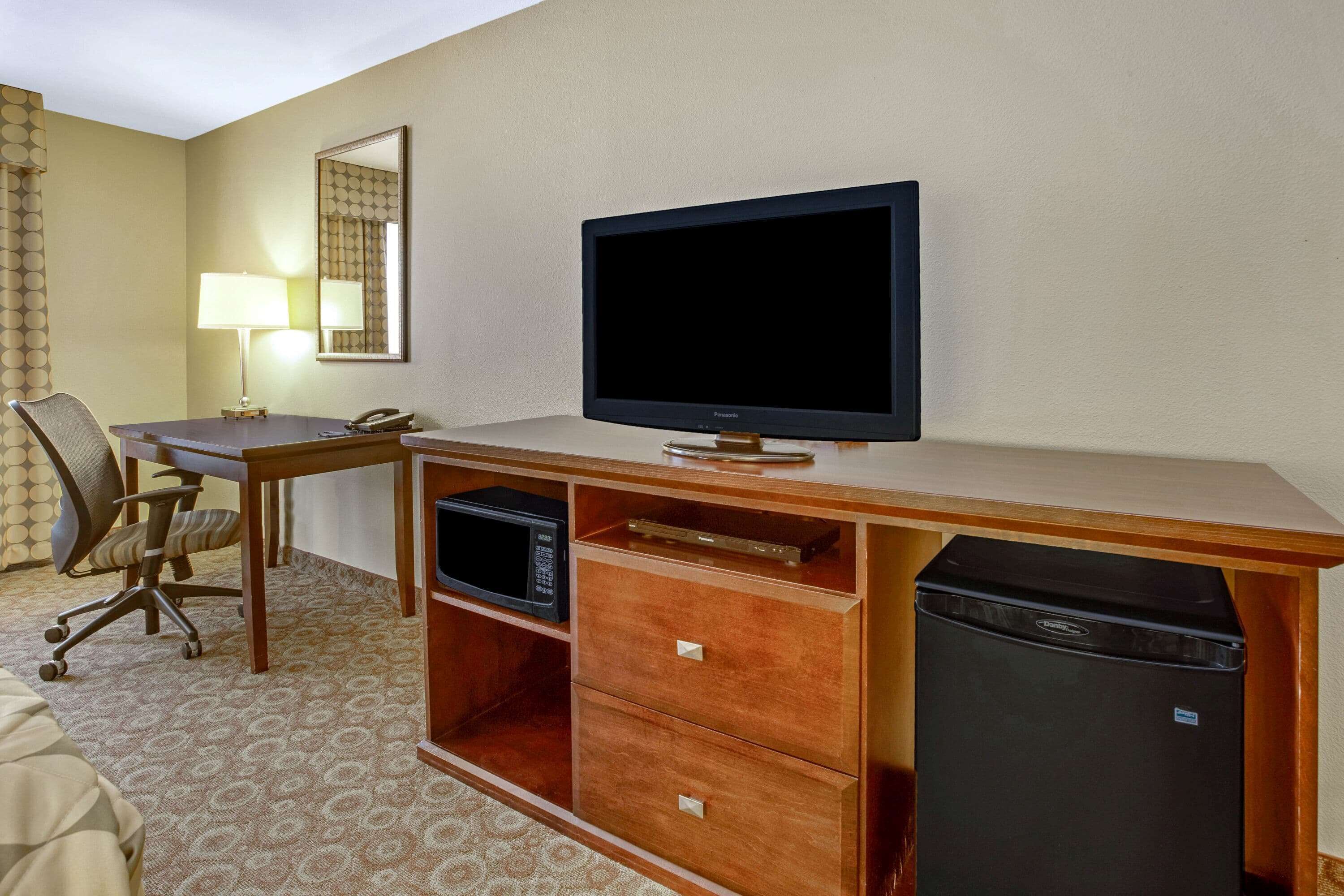 premium bedding, pillow-top beds, desk, iron/ironing board