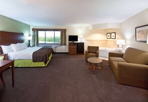 Desk, laptop workspace, blackout curtains, iron/ironing board - AmericInn by Wyndham Osage (Osage)