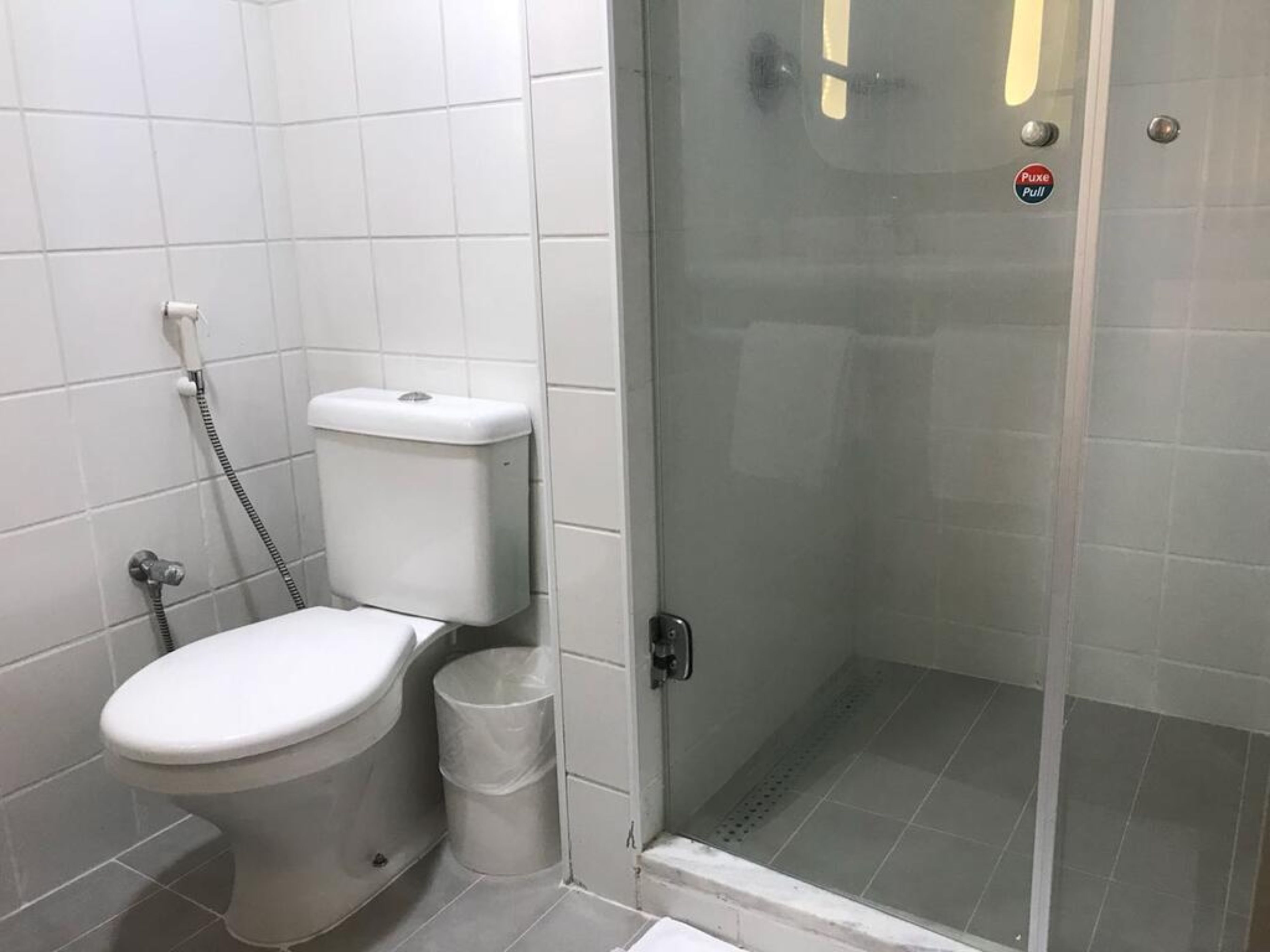 shower, eco-friendly toiletries, hair dryer, towels