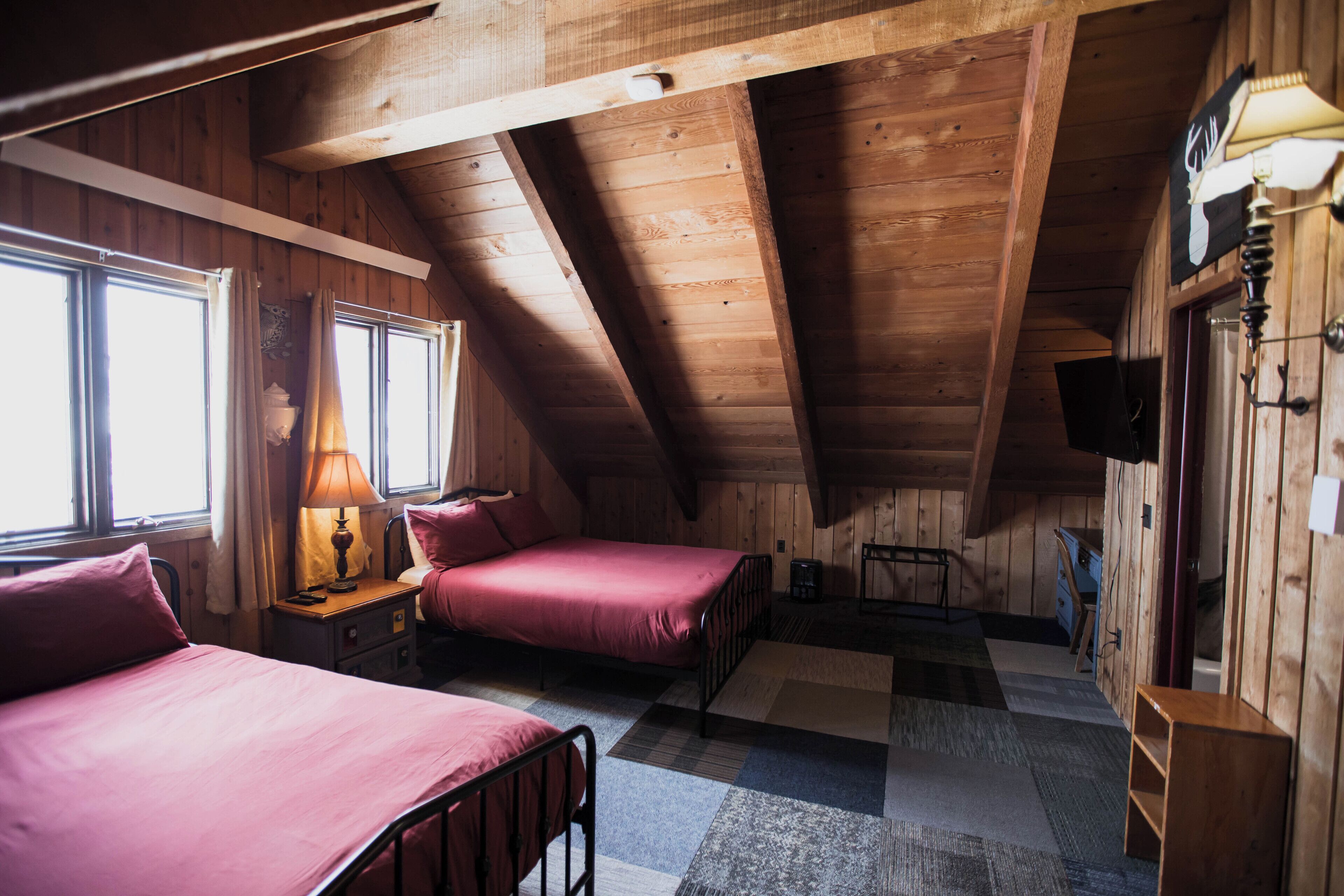 Standard Quadruple Room, 2 Queen Beds | Memory foam beds, blackout drapes, bed sheets