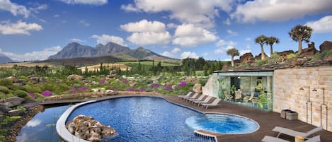 Fynbos Cottage one bedroom | Outdoor pool | Outdoor pool, pool loungers