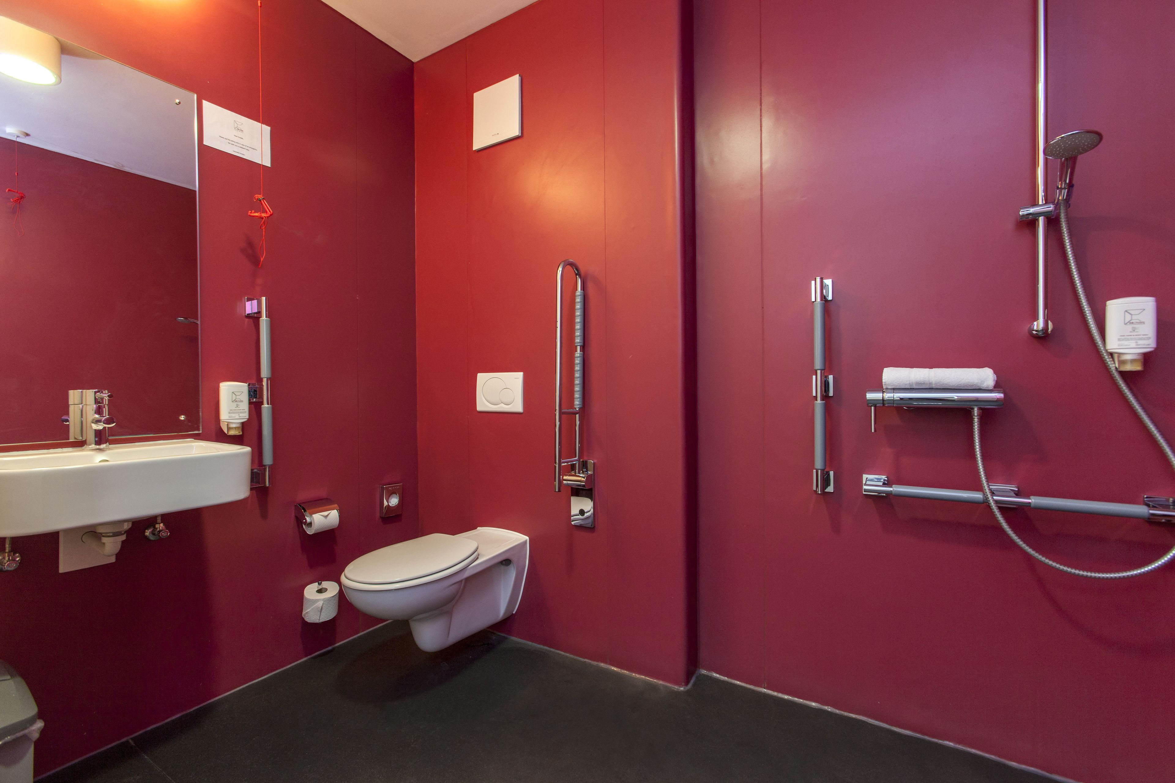 standard twin room | bathroom | shower, free toiletries, hair dryer, towels