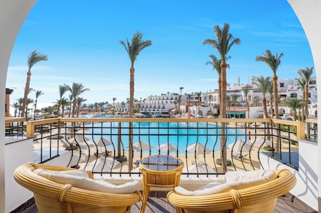 Suite, 1 King Bed, Pool View (Royal Savoy Junior King Bed Suite (Ad) | Balcony view