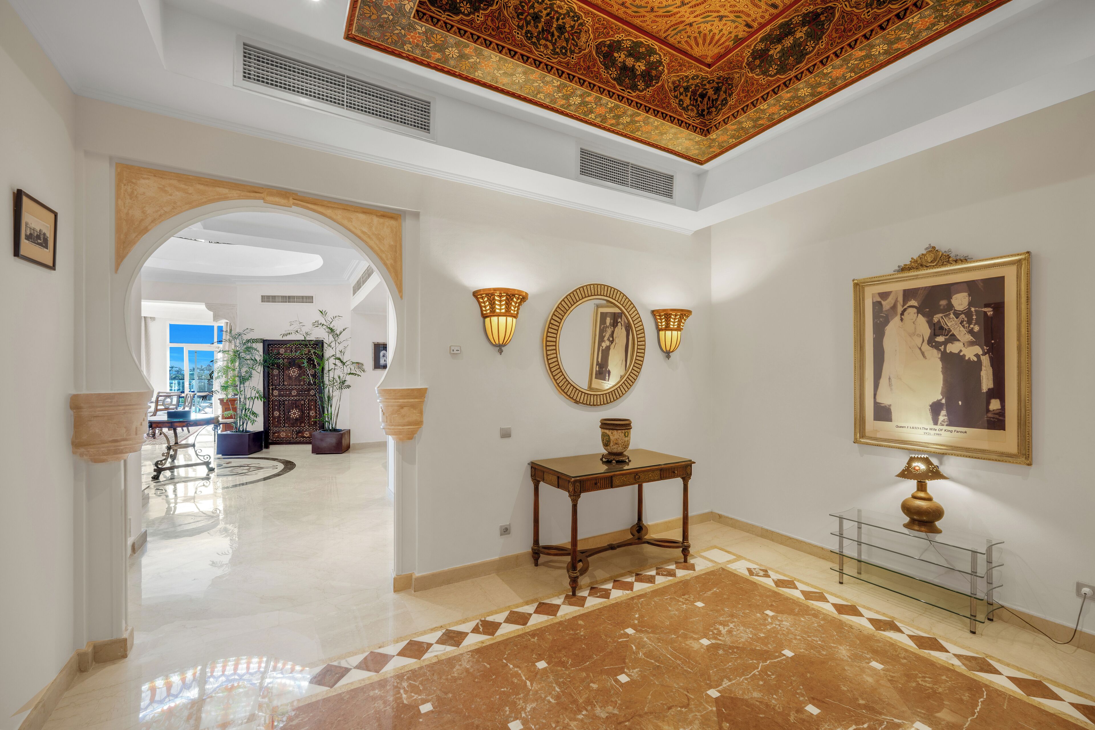 superior room, multiple beds, sea view (farida villa) | living area | lcd tv, dvd player