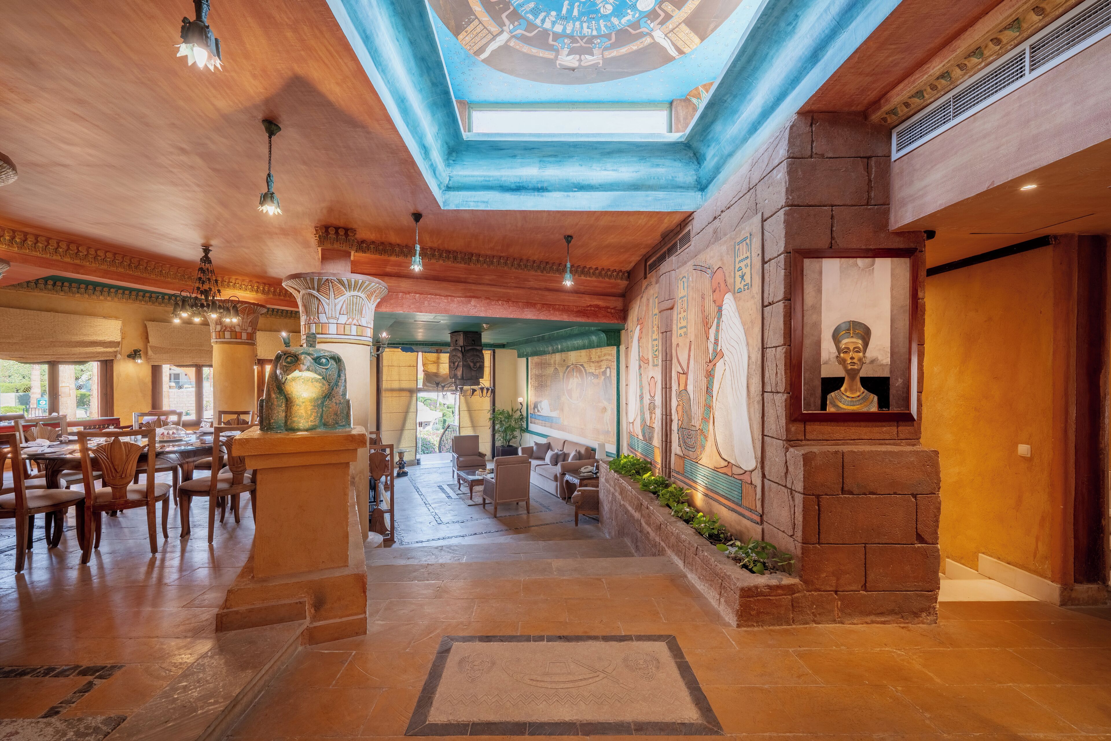 superior room, multiple beds, sea view (cleopatra villa) | living area | lcd tv, dvd player