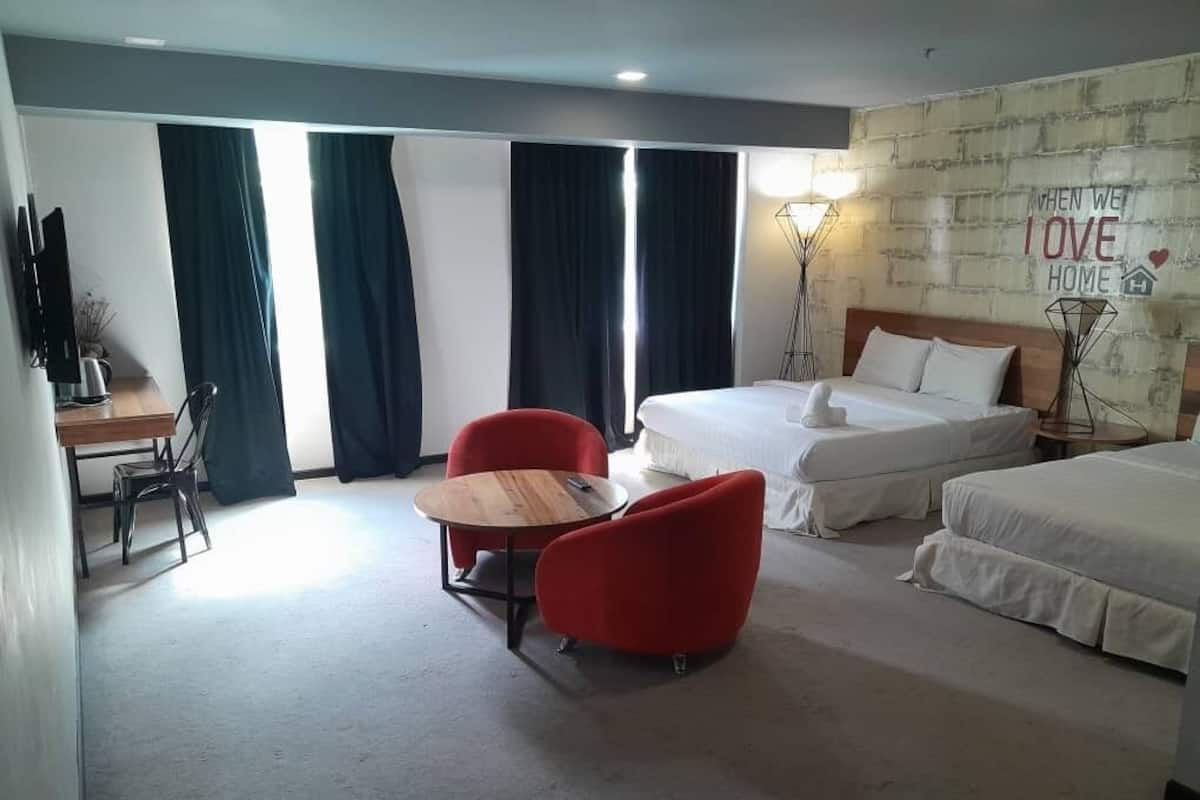 In-room safe, desk, blackout curtains, iron/ironing board