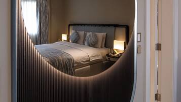 Premium bedding, in-room safe, desk, soundproofing