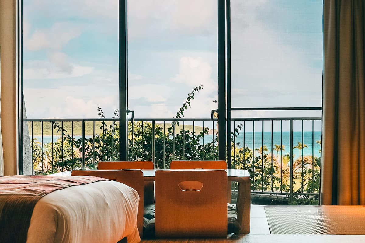 ocean wing japanese and western style twin room, 2f, non smoking, garden view | view from room