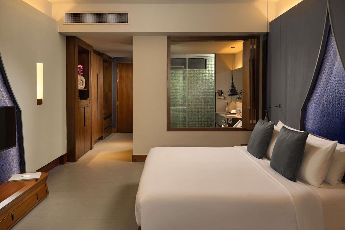 1 habitación, ropa de cama de alta calidad, cubrecamas y minibar