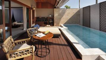 Hideaway Suite, Private Pool, 1 King Bed | Balcony view