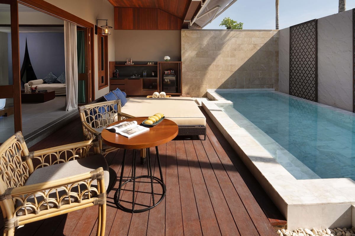 Hideaway Suite, Private Pool, 1 King Bed | Premium bedding, down comforters, minibar, in-room safe