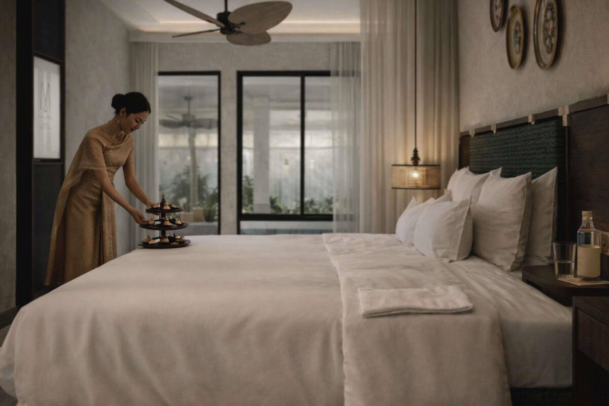 One Bedroom Pool Villa, 1 King Bed & 1 Sofa Bed | Premium bedding, down duvets, minibar, in-room safe