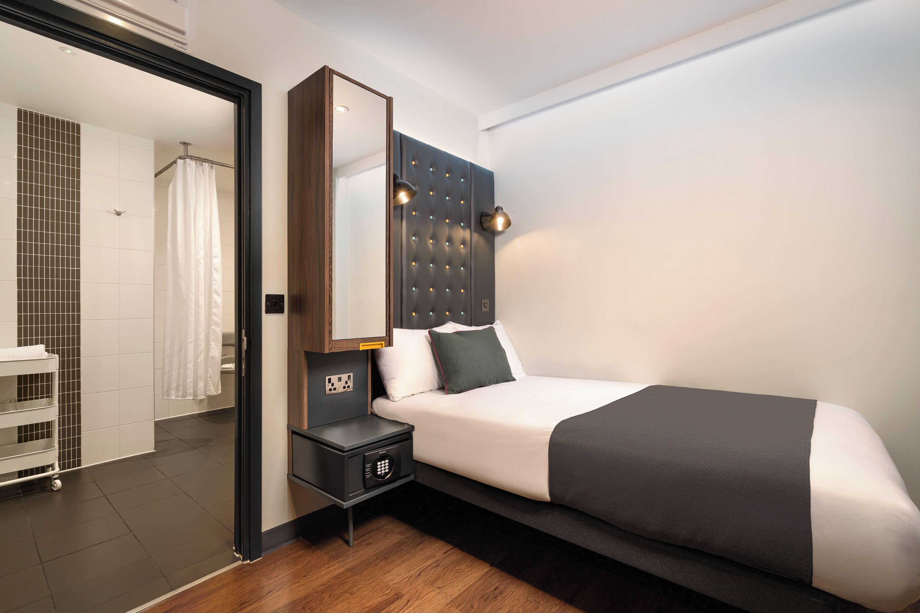 double room, accessible, no windows | in-room safe, desk, blackout curtains, free wifi