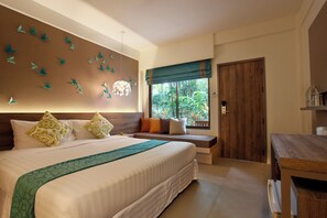 Minibar, in-room safe, desk, laptop workspace - The Viridian Resort (Patong)