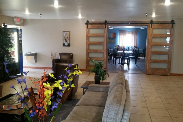 Interior entrance
