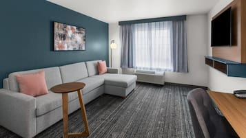 Executive suite, 2 queensize bedden, niet-roken | Luxe beddengoed, donzen dekbedden, pillowtop-bedden, een bureau