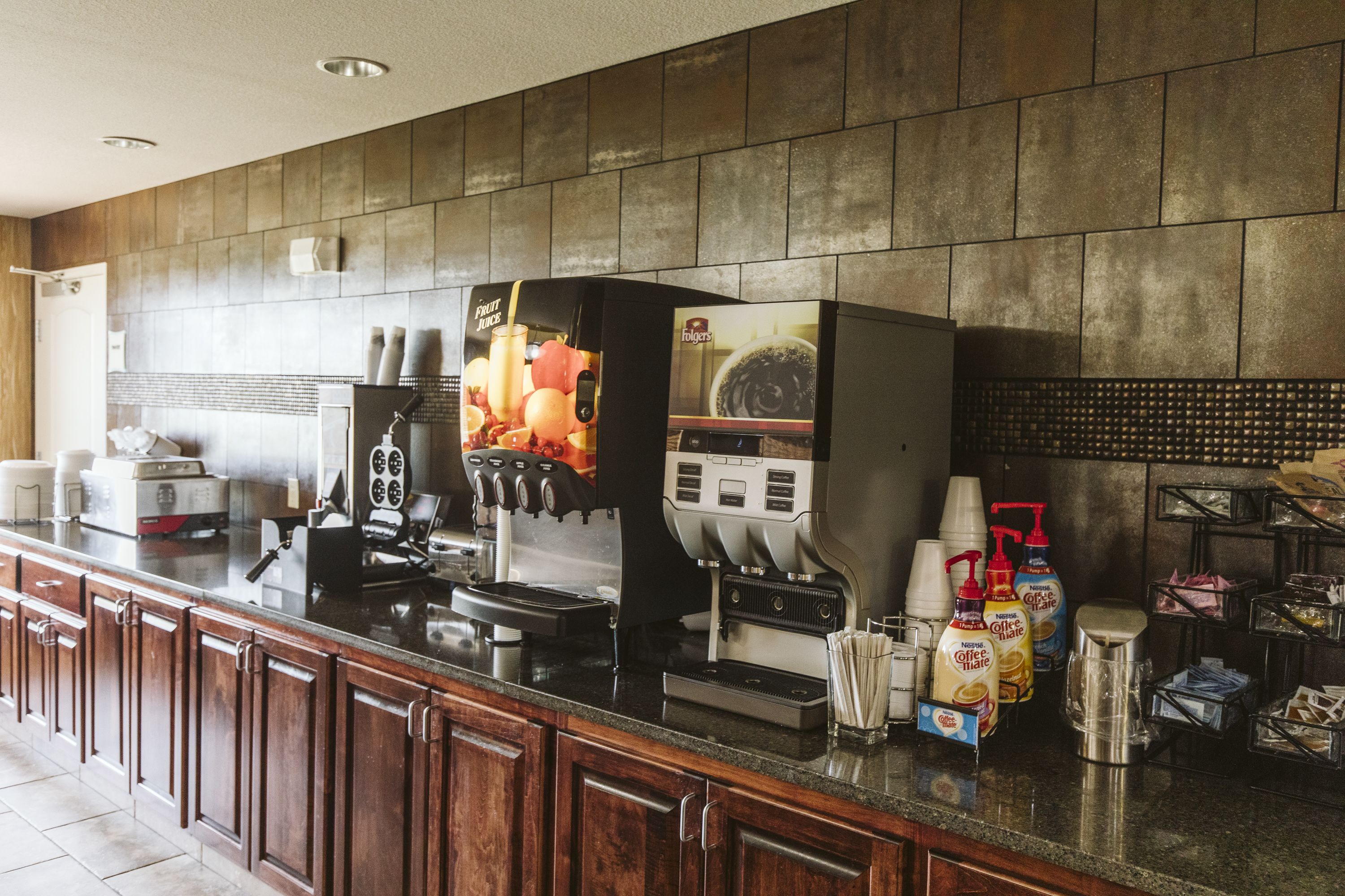 free daily self-service breakfast