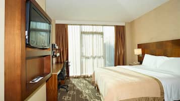 Premium bedding, down duvets, in-room safe, desk