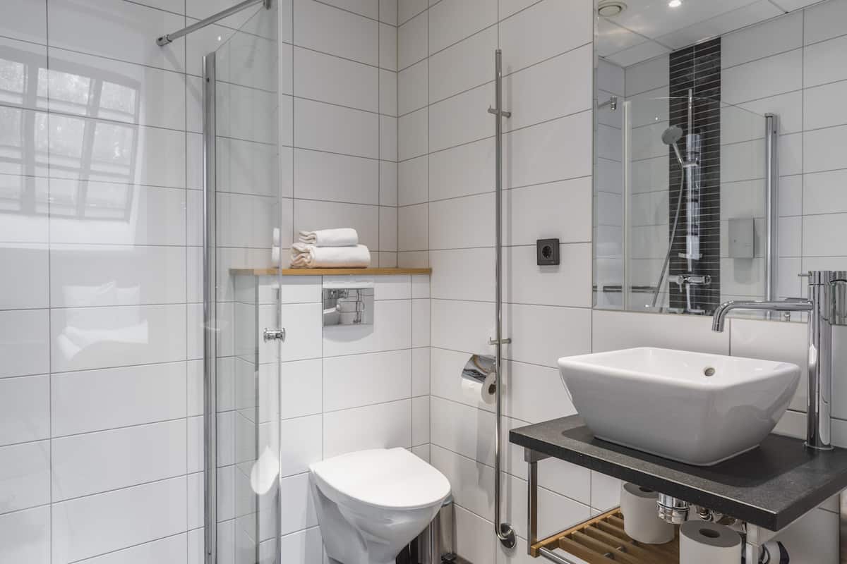 Studio Satu Ranjang | Kamar mandi | Pengering rambut dan handuk