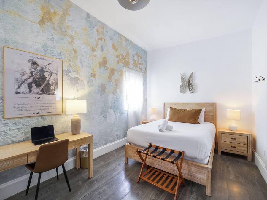 Double Room, 2 Queen Beds (Self check-in)