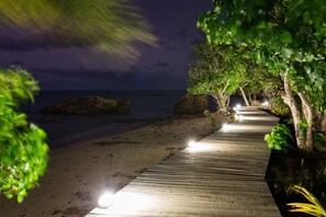 Private beach, beach massages, surfing, kayaking