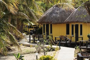 Beach Front Island Bure | 1 bedroom, in-room safe, desk, iron/ironing board - Funky Fish Beach & Surf Resort - Hostel (Malolo Island)