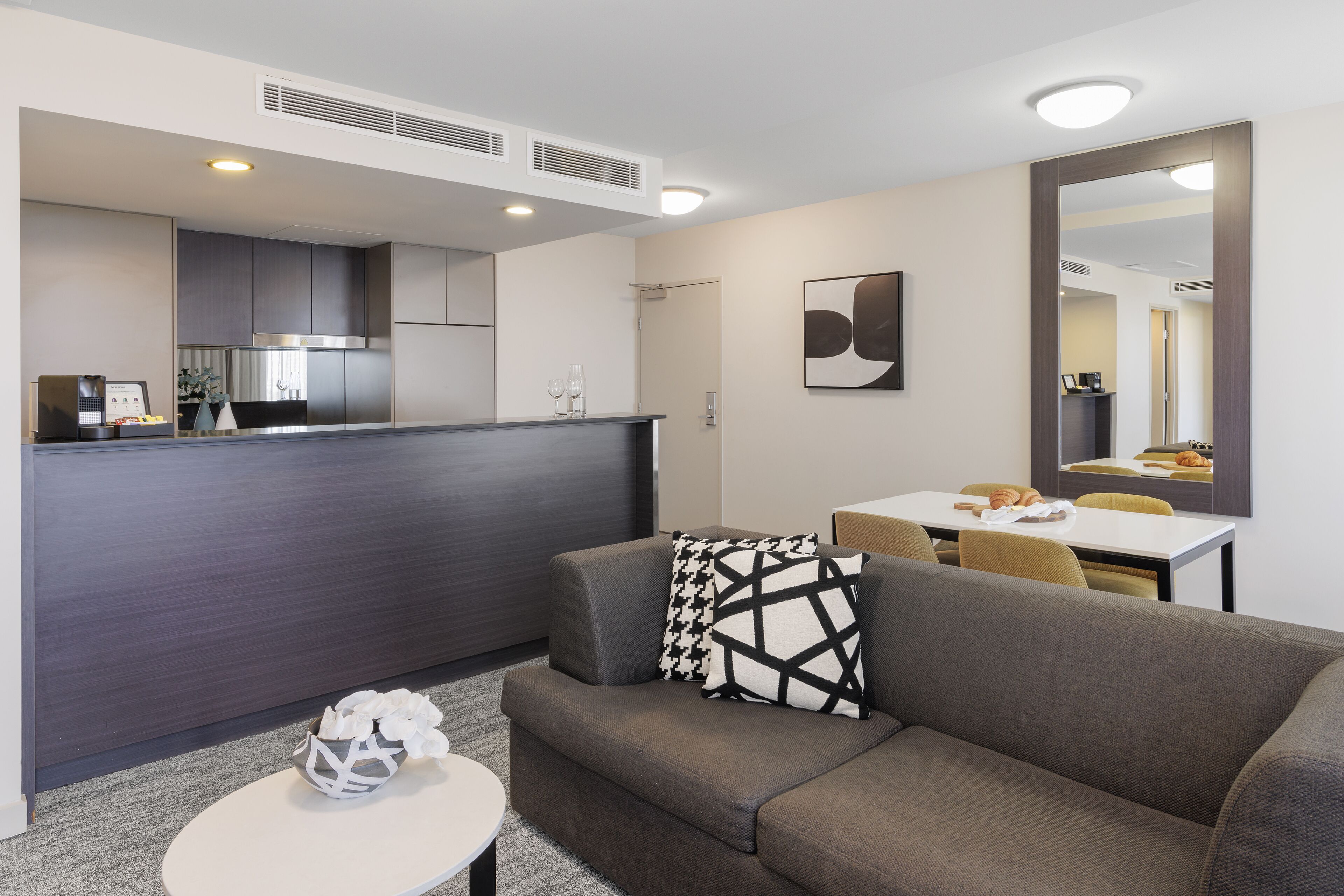 Three Bedroom Apartment | Private kitchen | Microwave, espresso maker, coffee/tea maker, electric kettle