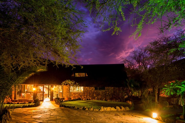 Front of property – evening/night