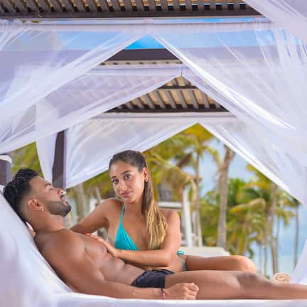 Private beach, sun loungers