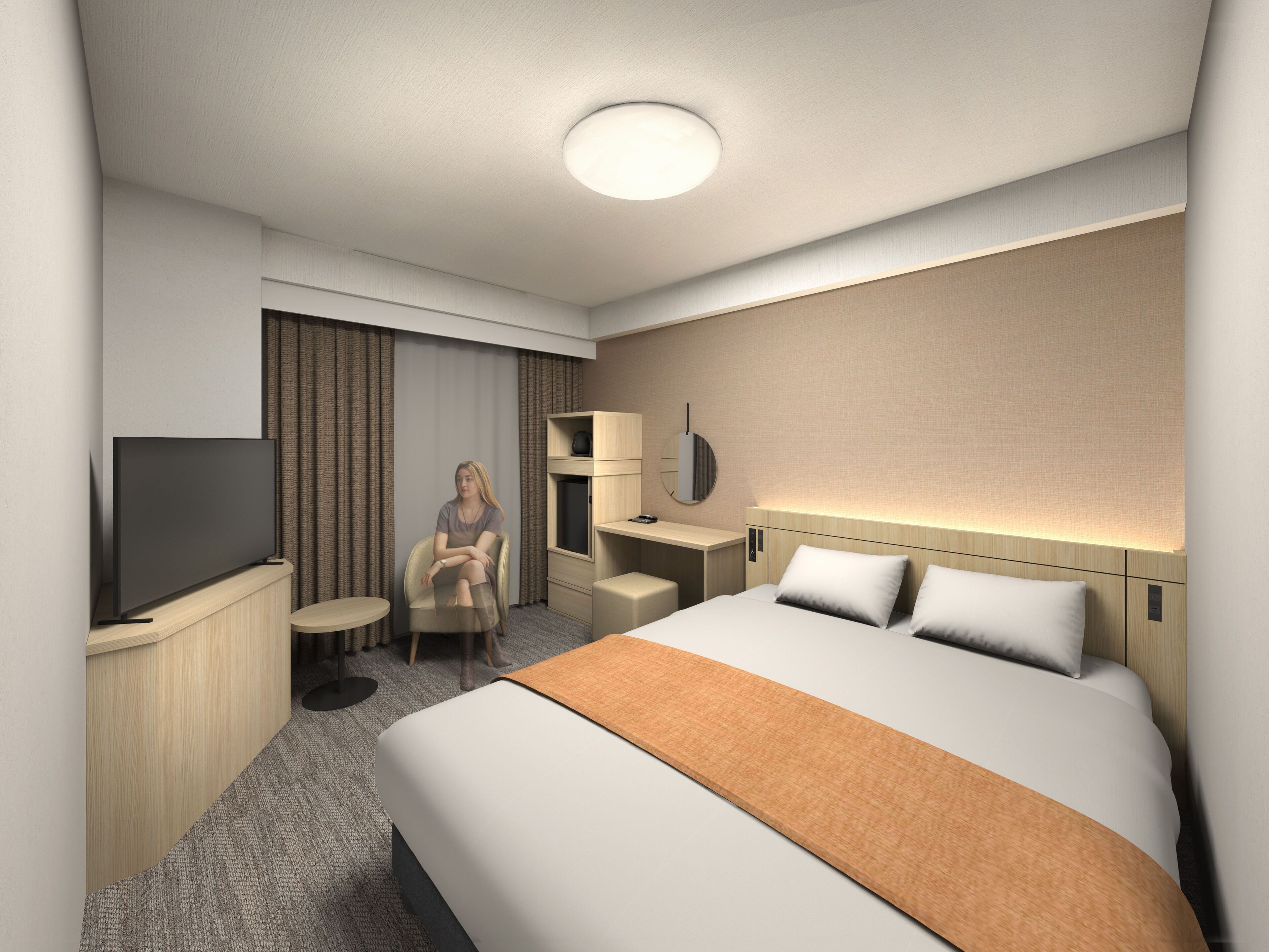 ห้องคอมฟอร์ทดับเบิล, ปลอดบุหรี่ | เตารีด/โต๊ะรีดผ้า, Wi-Fi ฟรี, ผ้าปูที่นอน