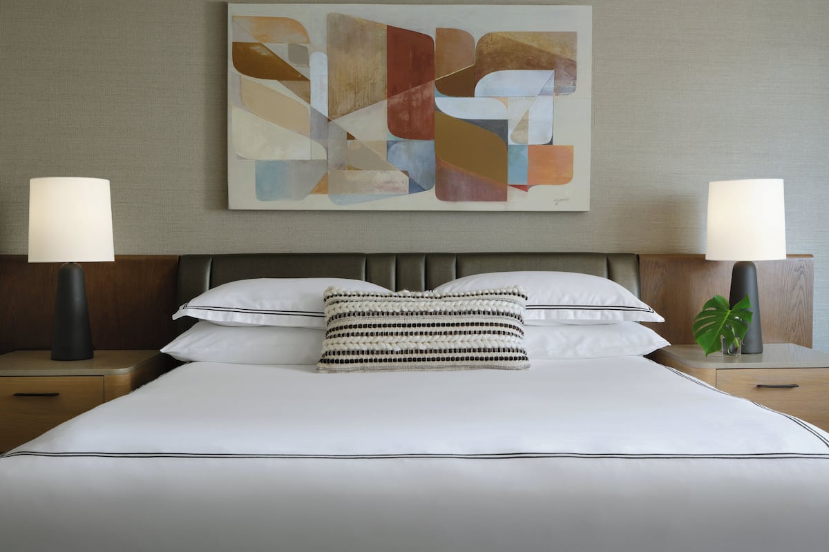 Frette Italian sheets, premium bedding, down duvets, pillow-top beds