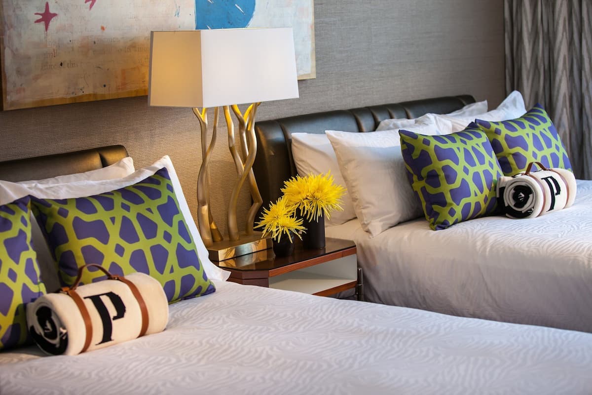 Room, 2 Queen Beds (Essential) | 1 bedroom, Frette Italian sheets, premium bedding, down comforters