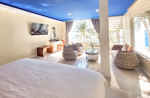 OCEANVIEW SUITE | Ropa de cama hipoalergénica y minibar 
