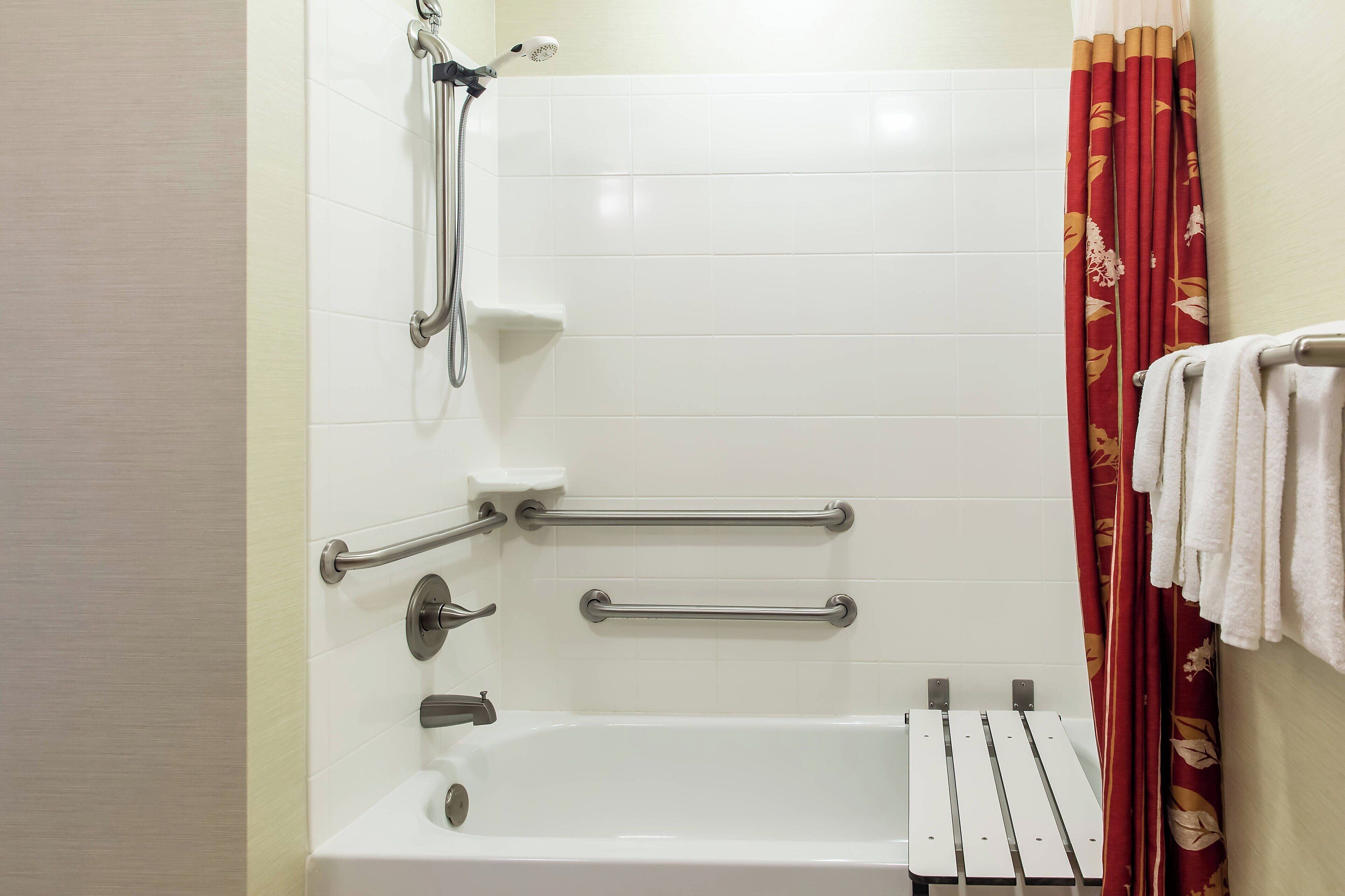 free toiletries, hair dryer, towels