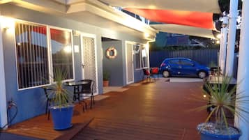 Front of property – evening/night