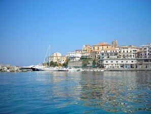 Sun-loungers, beach umbrellas