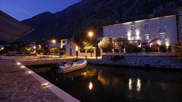 Front of property – evening/night
