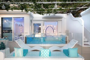 Luksussuite, privat basseng, sjøutsikt | Utsikt fra rommet