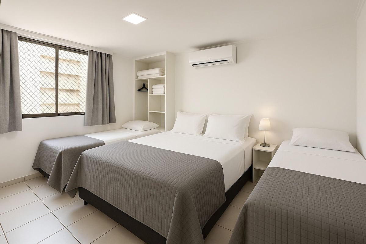 Family Apartment, 2 Bathrooms, Sea View | Egyptian cotton sheets, hypo-allergenic bedding available