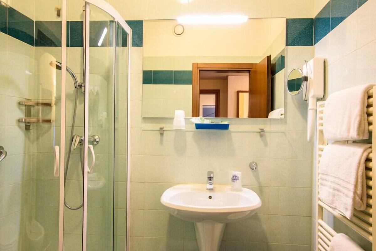 double or twin room | bathroom | shower, free toiletries, hair dryer, bidet