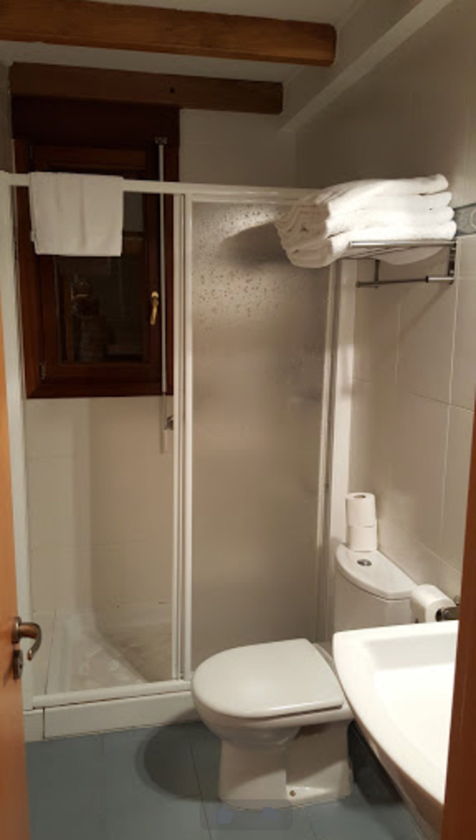 bidet, towels, toilet paper