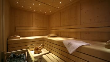 Sauna, hot tub, steam room