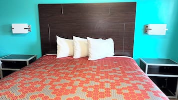 Desk, blackout drapes, soundproofing, iron/ironing board
