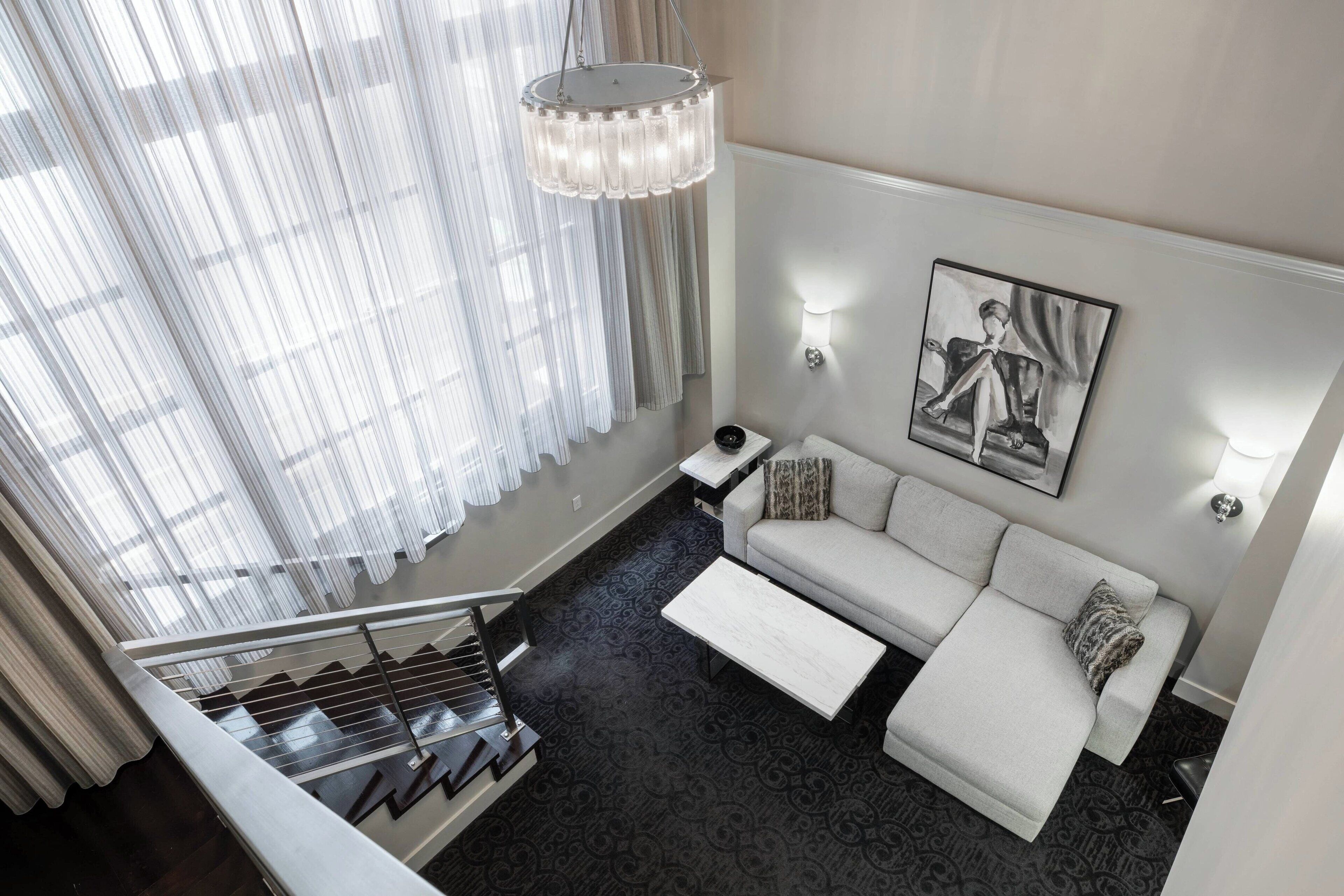 55-inch flat-screen tv with cable channels, tv, ipod dock