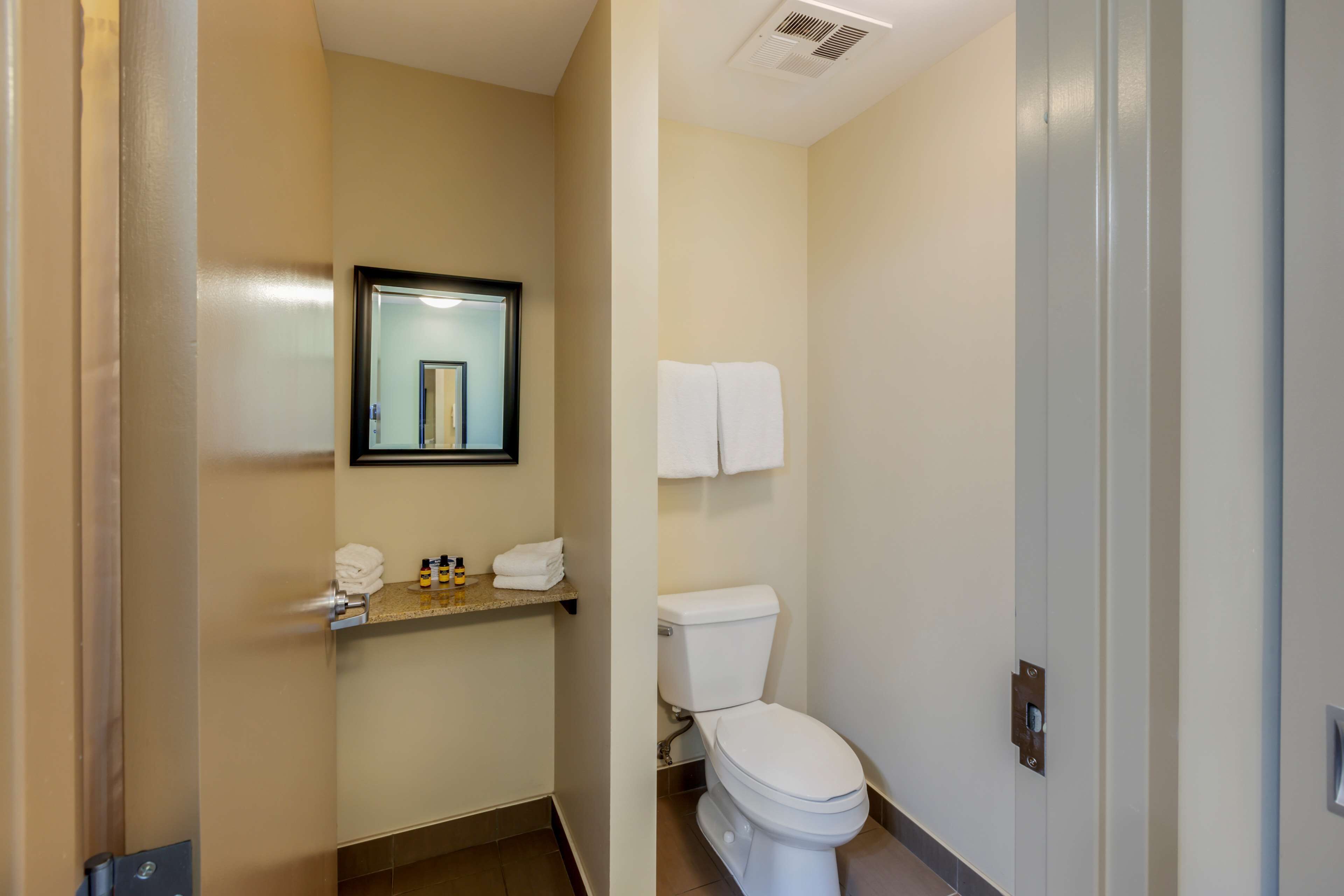 suite, 1 king bed, non smoking, jetted tub | bathroom | free toiletries, hair dryer, towels
